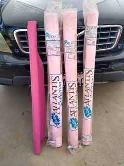 Pink table cover rolls