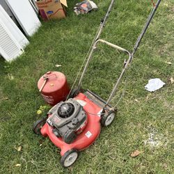 Lawnmower Gas powered With Gas Canister 
