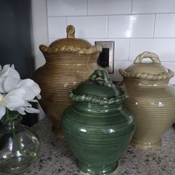 Ceramic Lg Canister Set