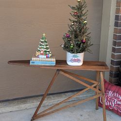 Antique National Children's Wood Ironing Board Table Chicago #34 This Folds