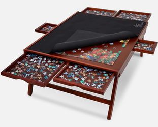 Wooden Jigsaw 1500 Piece Puzzle Table with Drawers