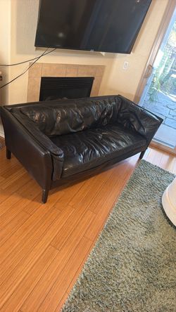 RH Black Sofa