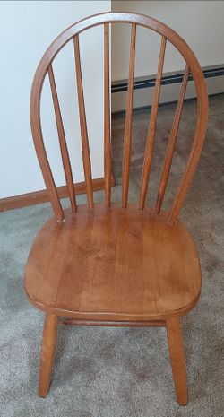 2 wooden chairs