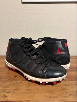 Jordan 11 Retro cleat Bred Size 10.5