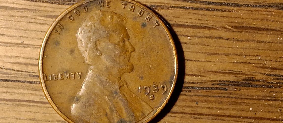 1939S Lincoln Penny In Extra Fine Condition
