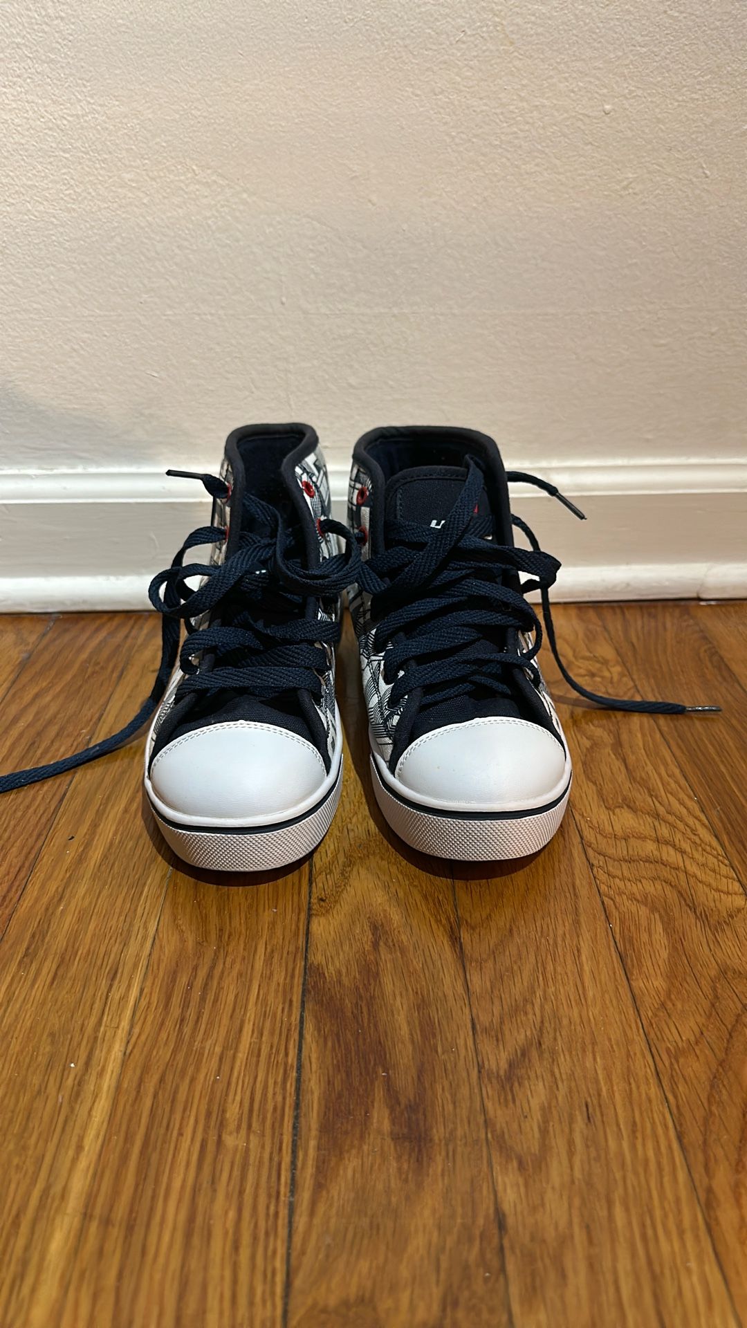 Heelys Tommy Hilfiger Size 7 High Top Shoes - Navy/white