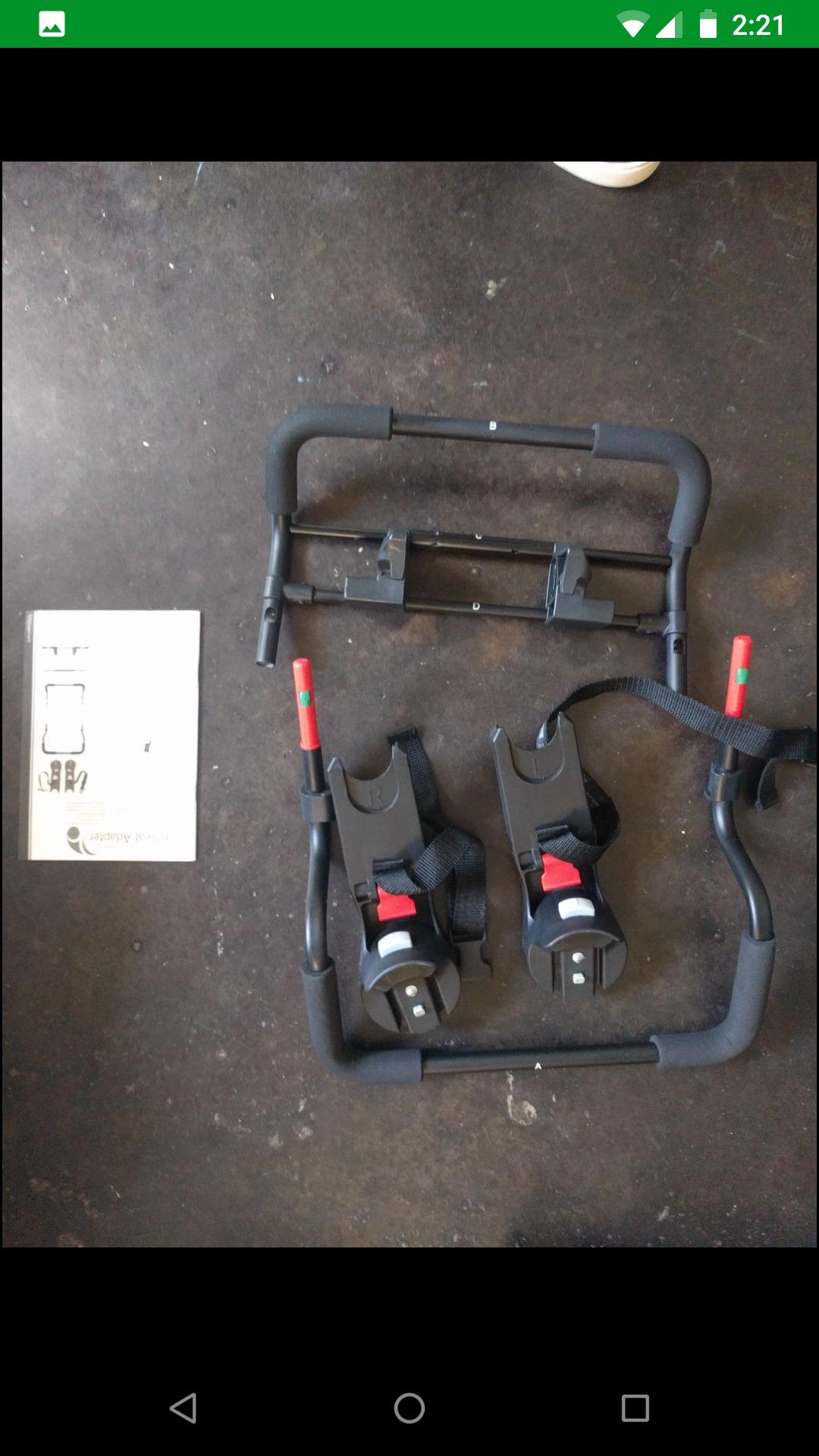 Baby Jogger car seat/stroller adapter