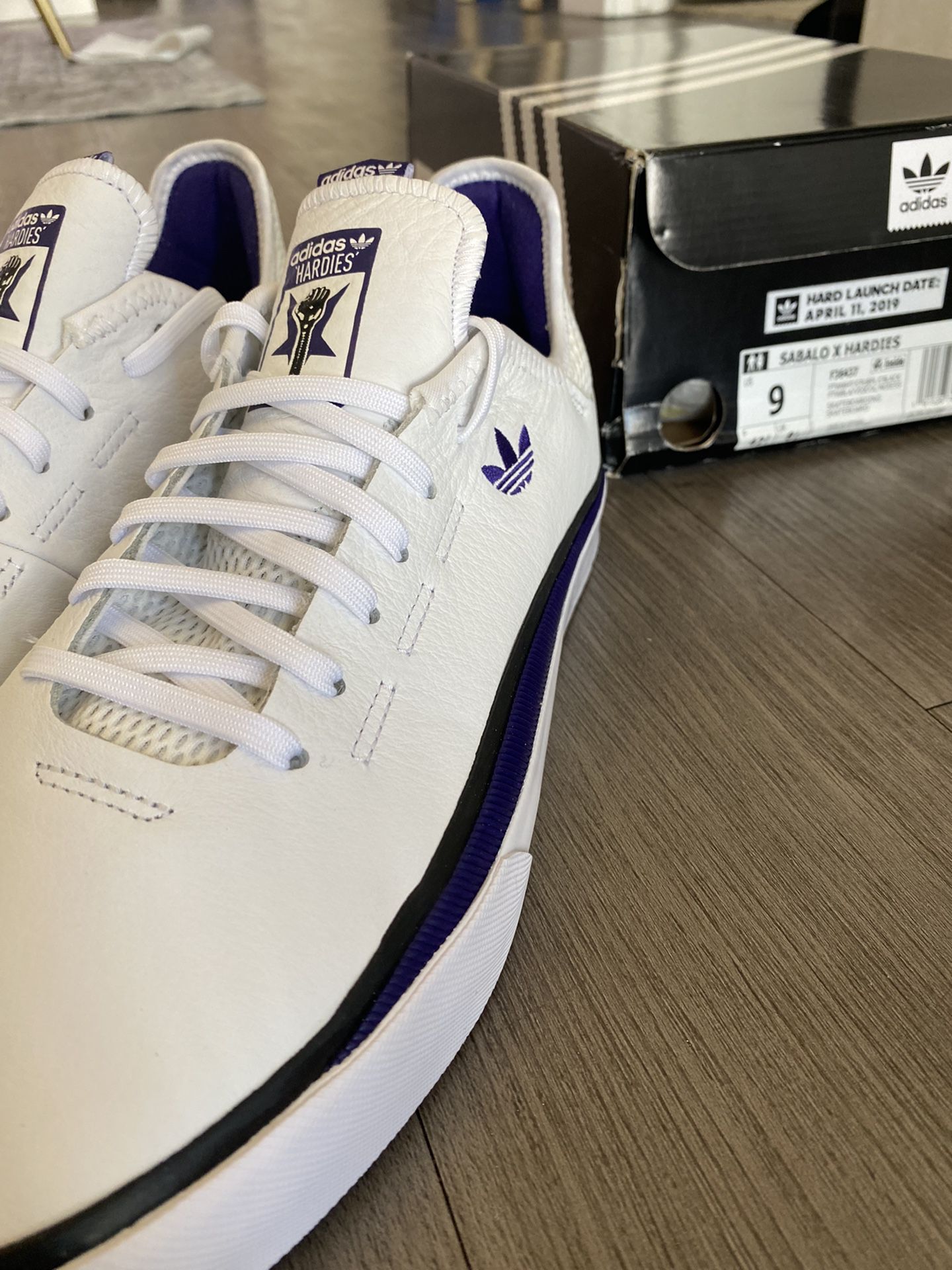 meer inval Onschuld ADIDAS SABALO X HARDIES WHITE/PURPLE MENS SIZE 9 for Sale in Los Angeles,  CA - OfferUp