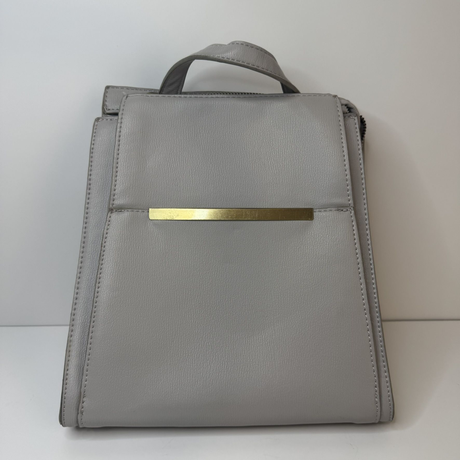 MADISON WEST Leather Backpack Light Purple