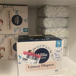 Newborn Luxury Millie Moon Diapers 