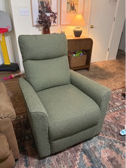 Soho swivel glider Sage green boucle