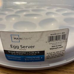 Deviled Egg Server With Lid 