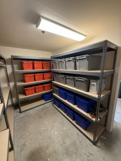 Garage Shelving 4 Tier 72 in W x 24 in D Storage Racks Stronger Than Homedepot Lowes And Costco Delivery Available