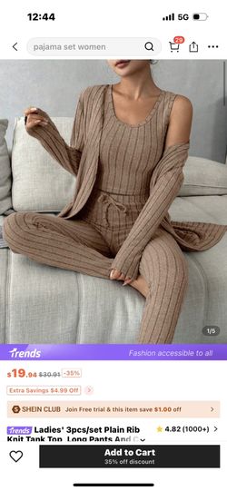 NEW SHEIN 3 Piece Lounge Set size small