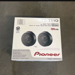Pioneer 7/8th inch tweeters 120 watts max dome tweeters