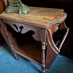 Wood console table
