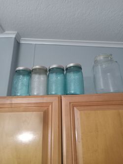 Ball Mason Jars Set with Large Glass Jar