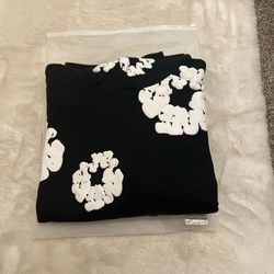 Denim tears black n white hoodie