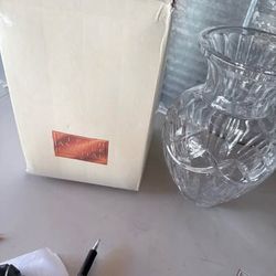 Fifth Avenue Crystal Cut Glass Vase in Original Box