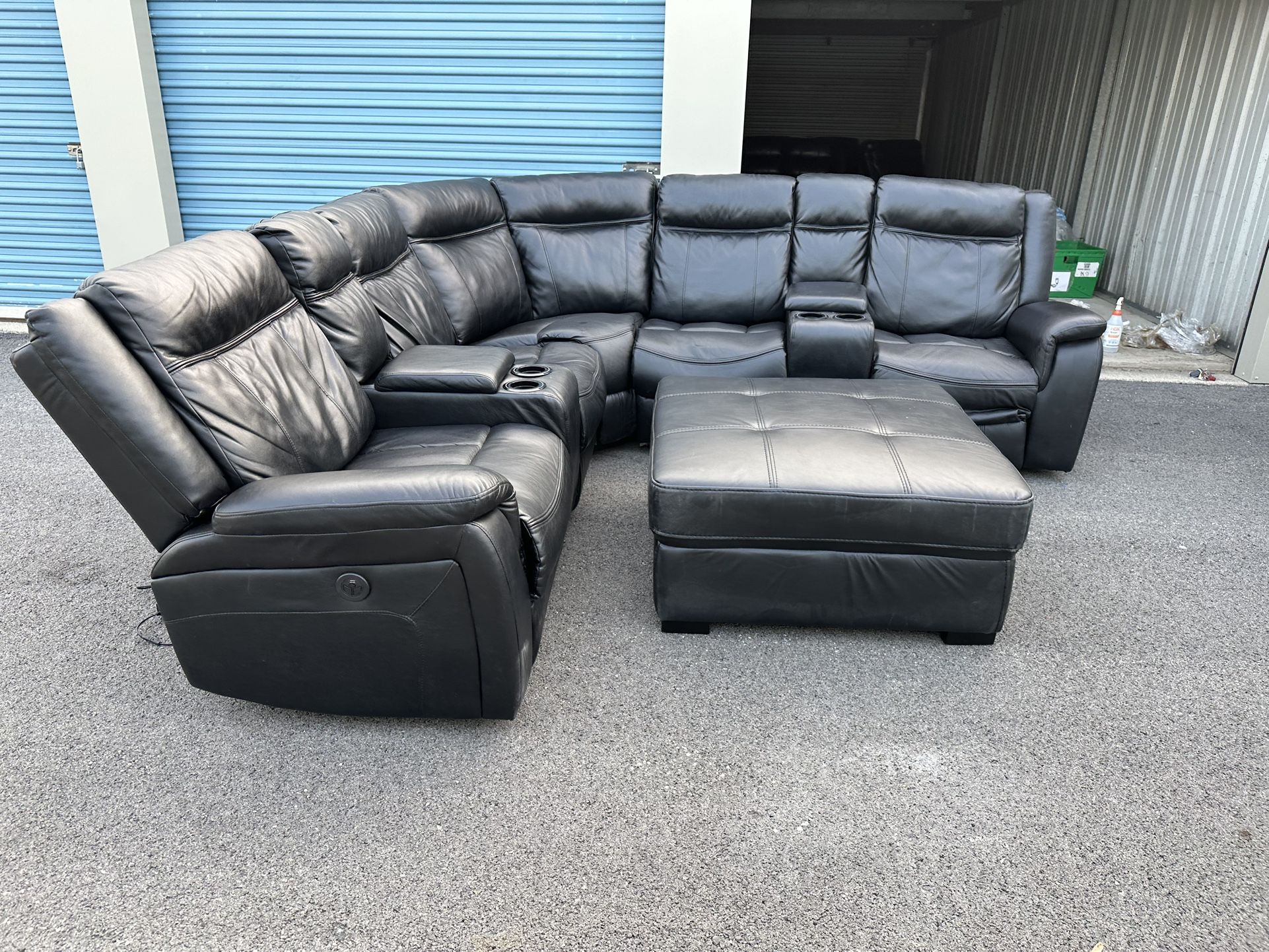 Power Reclining Sectional Couch