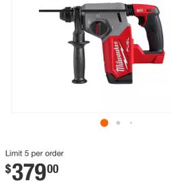 M18 FUEL 18V Lithium-Ion Brushless Cordless 1 in. SDS-Plus Rotary Hammer (Tool-Only