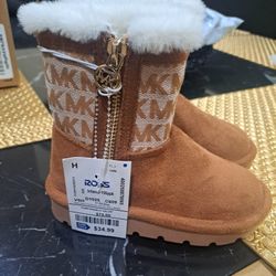 New Toddler Mickael Kors Boots Size 8