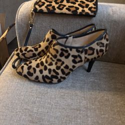 Pony Hair Booties And Purse