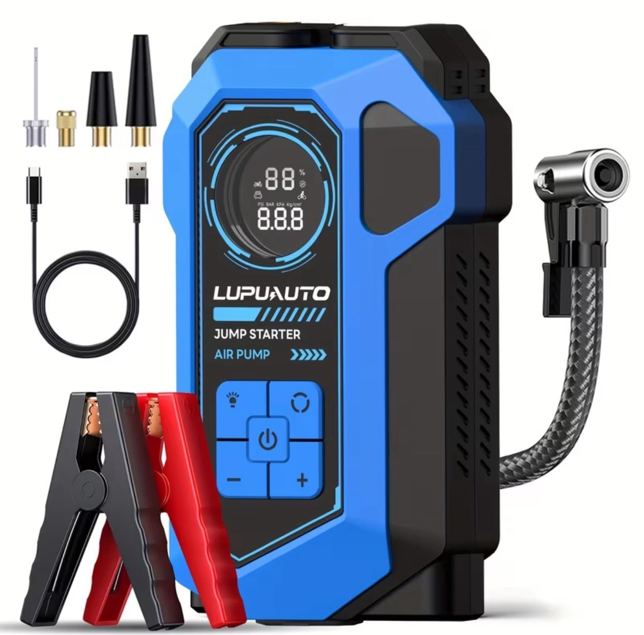 5000A Jump Starter with Tire Inflator