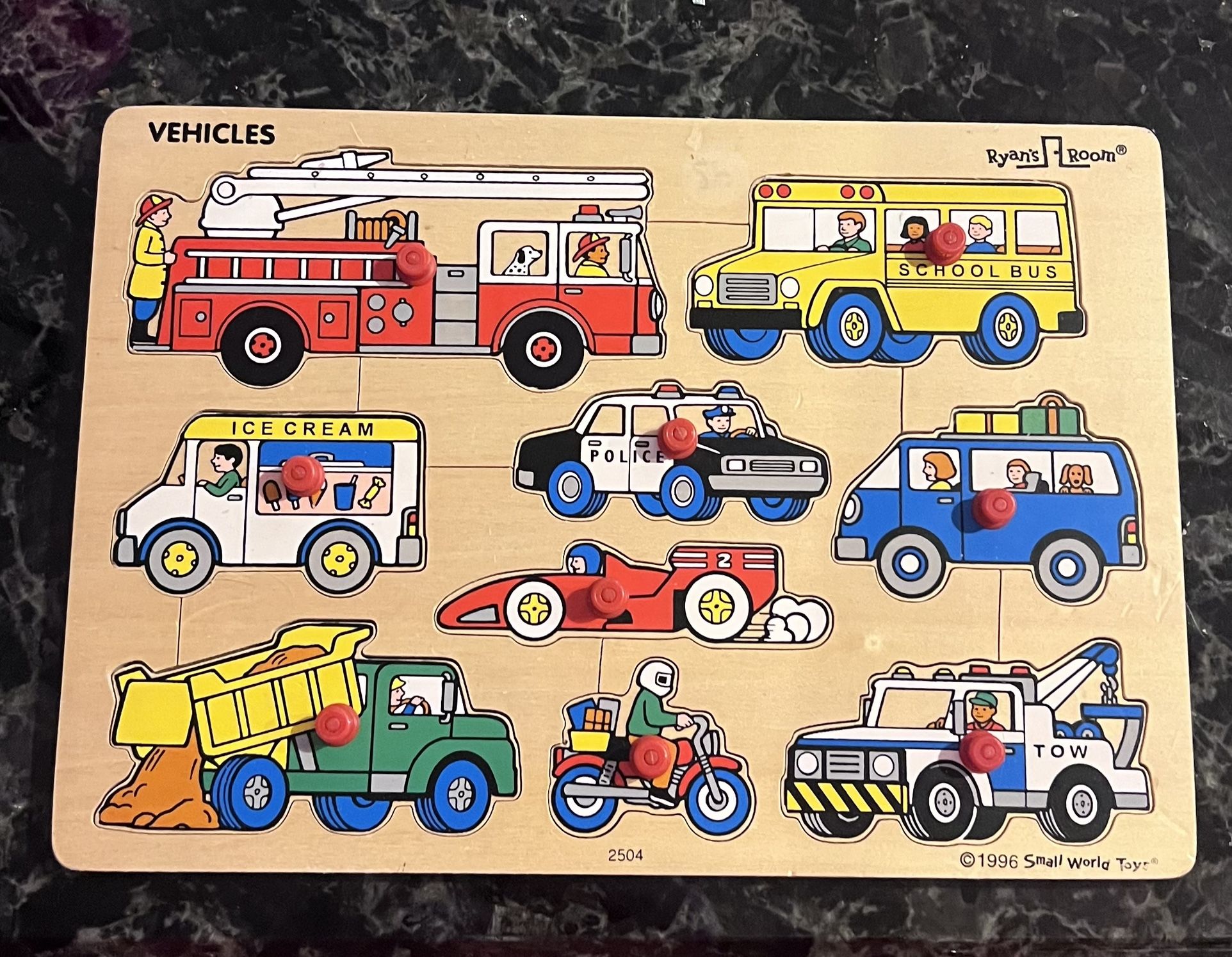 Ryan’s Room Vehicles Puzzle