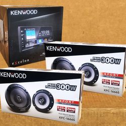 🚨 No Credit Needed 🚨 Kenwood Stereo USB Apple CarPlay Android Auto YouTube Netflix 6 1/2" Speaker Package 🚨 Payment Options Available 🚨 