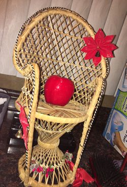 Chair decors comes with apple candle