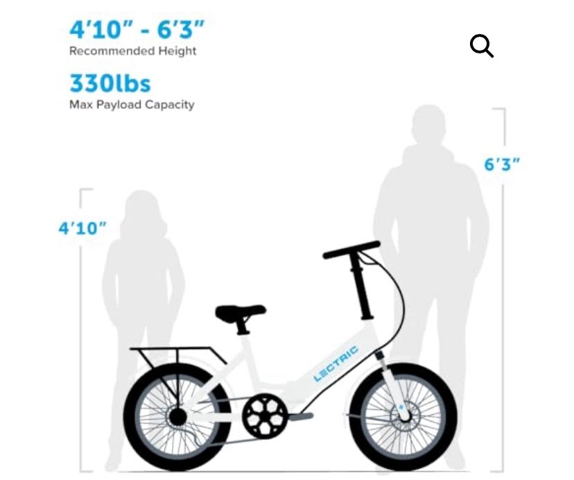 Letric 3.0 White Folding Bike