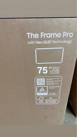 Samsung - 75” Class LS03FW The Frame Pro Series Neo QLED 4K UHD Art Mode SamsungVision AI Smart TV w/ Wall Mount