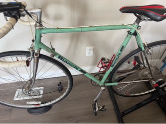 Vintage Bianchi Celeste Road Bike - Columbus Steel & Campagnolo - Made in Italy