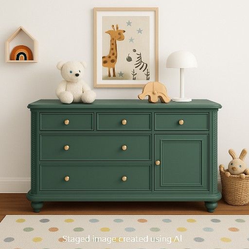 Lowboy wood dresser 