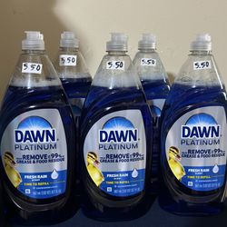 Dawn Platinum - Jabón líquido para lavavajillas, aroma refrescante a la lluvia, 32.7 onzas líquidas $5.50 Each