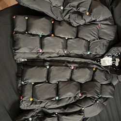 Lola and The Boys Rainbow Gem Quilted Puffer Jacket