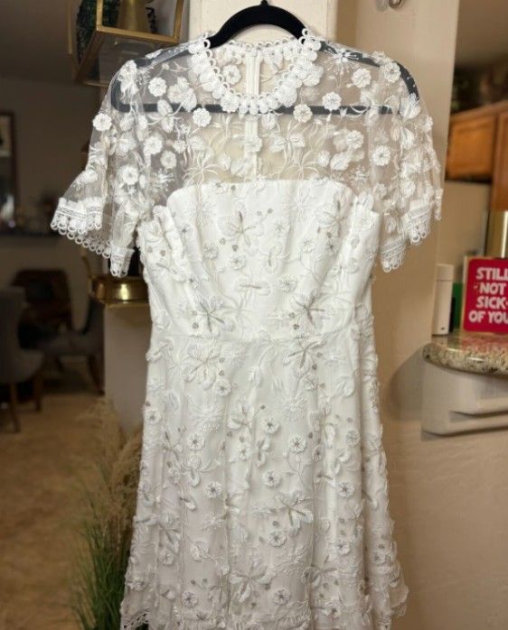 Shosanna White Fit and Flare Sora Dress Size 2 NEW MSRP