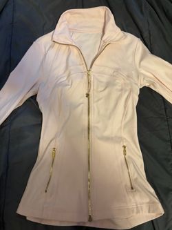 Pink LuluLemon Cropped Define Jacket