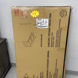 Twin Bed Gray 