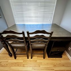 Dining Table Set With Wine Rack