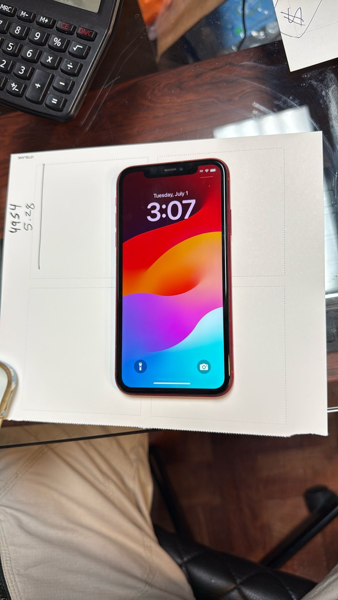 Unlocked iPhone 11 Red 64GB Good Shape