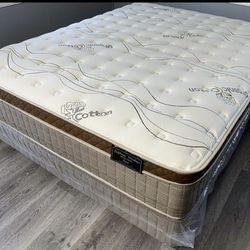 Queen Organic Cloud Edition Europillow Top 12inch Matres!!