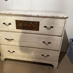 All Wood Antique Dresser