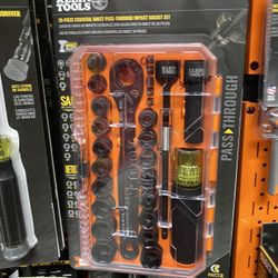 Klein Tools 28 Pieces Essential Knect Pass Through Impact Socket Set