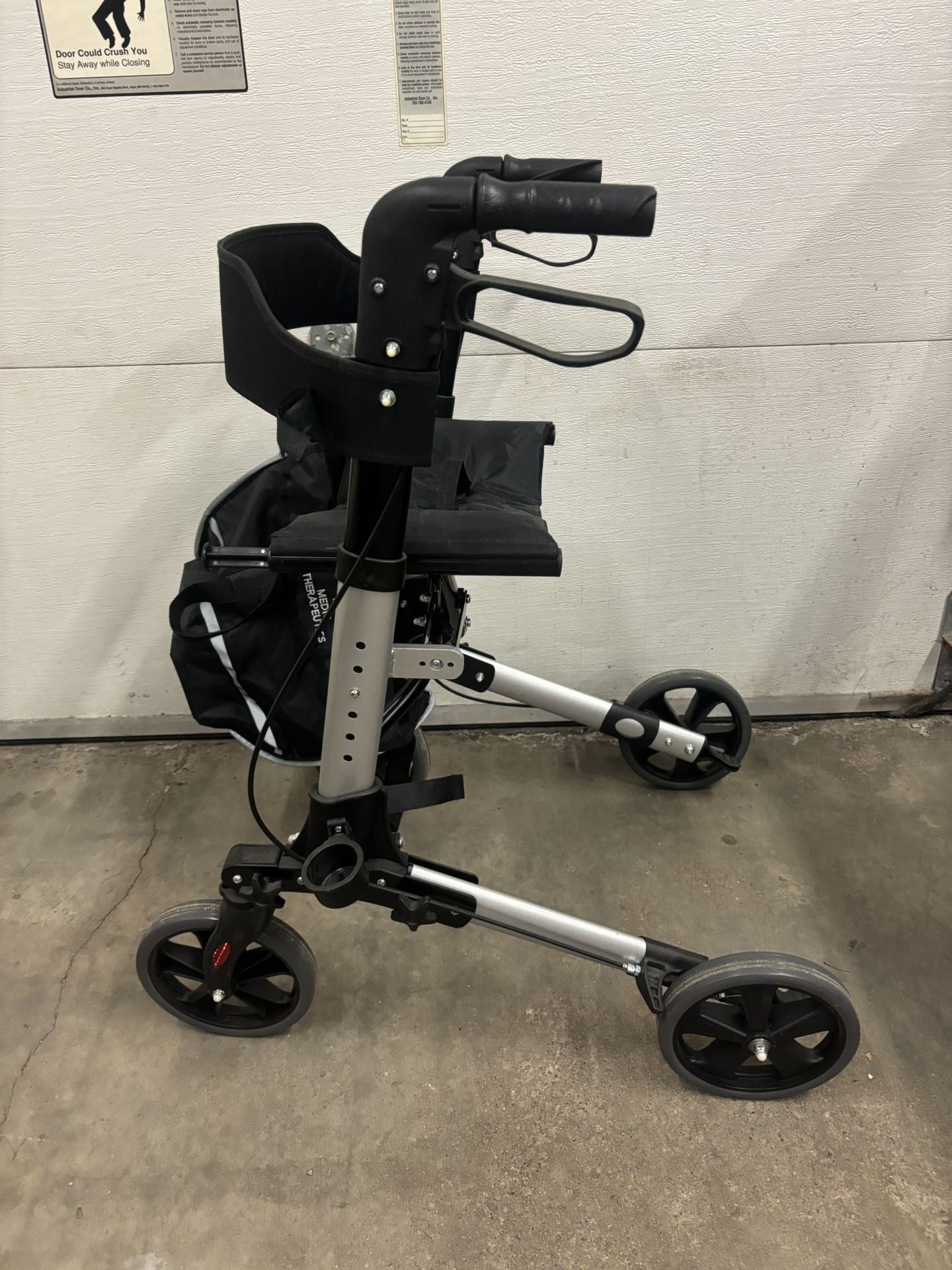 New Multi Functional Foldable Adjustable Walker Silver