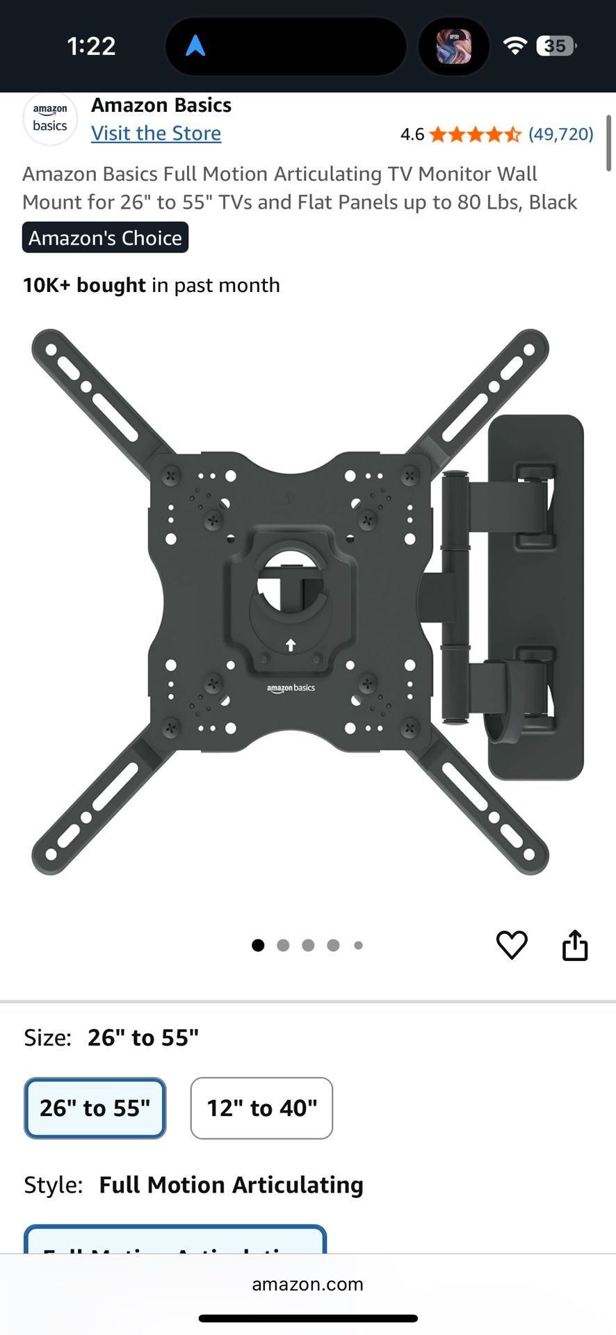 wall tv mount