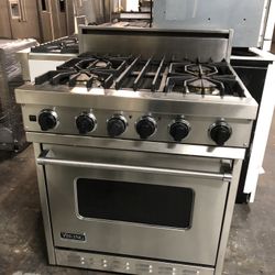 Viking 30” Stainless Steel Gas Range Stove 