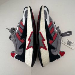 NWT Adidas Originals Tresc Run Boost Gray Scarlet Red Style Code # EF0765 Men Size 6