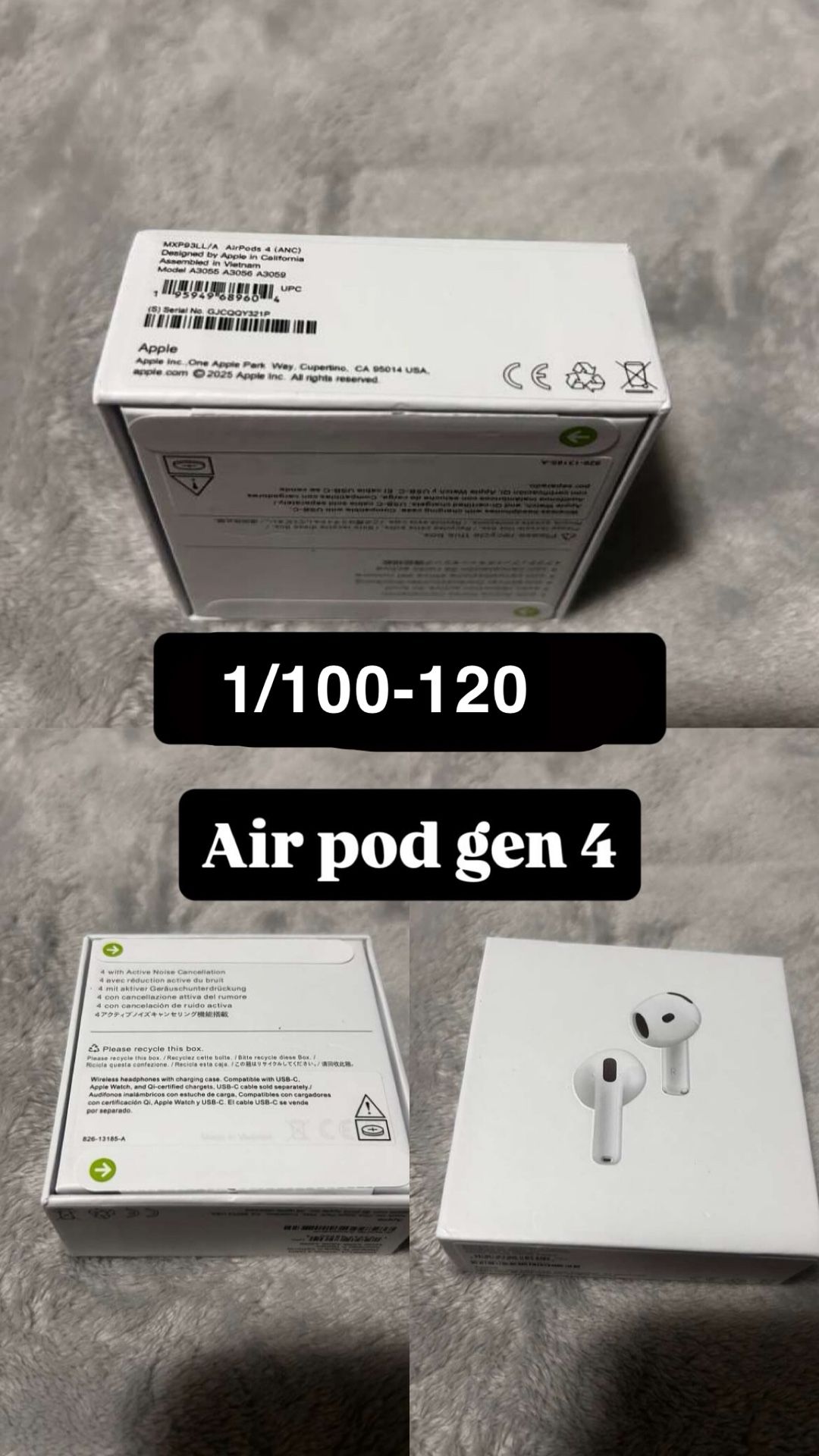 Unopened Gen 4 Airpods